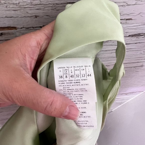 Weekend max Mara green silk dress size 8 - Picture 8 of 11